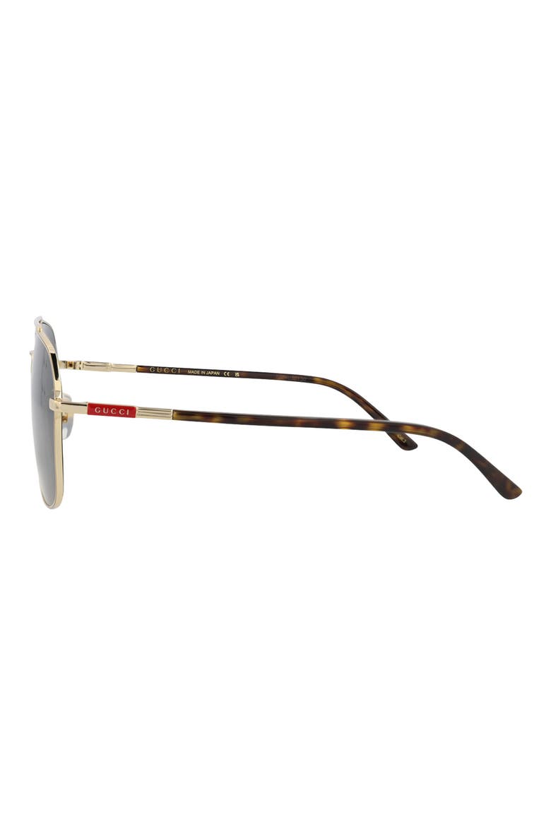59mm Aviator Sunglasses, Alternate, color, GOLD HAVANA GREY