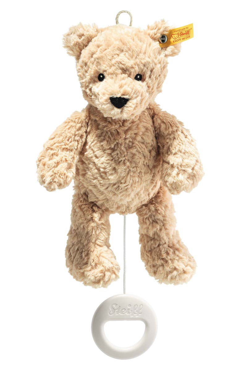 Steiff Jimmy Teddy Bear Musical Stuffed Animal, Alternate, color, Light Brown