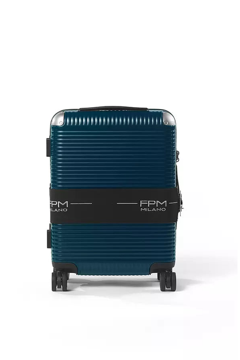 Bank Zip Deluxe Spinner 55S Suitcase, Alternate, color, Navy Blue