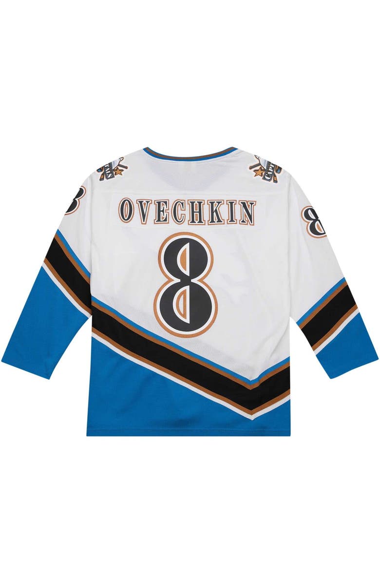 Mitchell & Ness Men's Mitchell & Ness Alexander Ovechkin White Washington Capitals  2005/06 Blue Line Player Jersey, Alternate, color, 