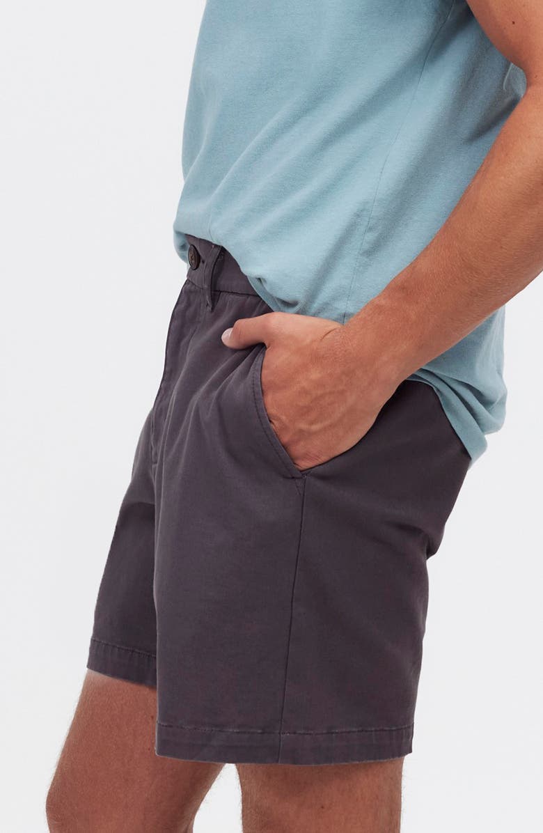 Madewell Chino Shorts, Alternate, color, Thunder Cloud