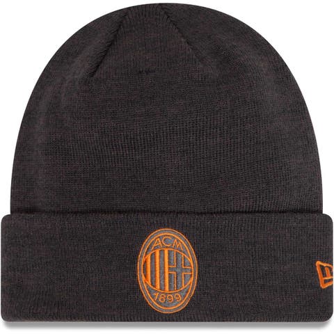 Men's New Era Black AC Milan Seasonal Color Cuffed Knit Hat