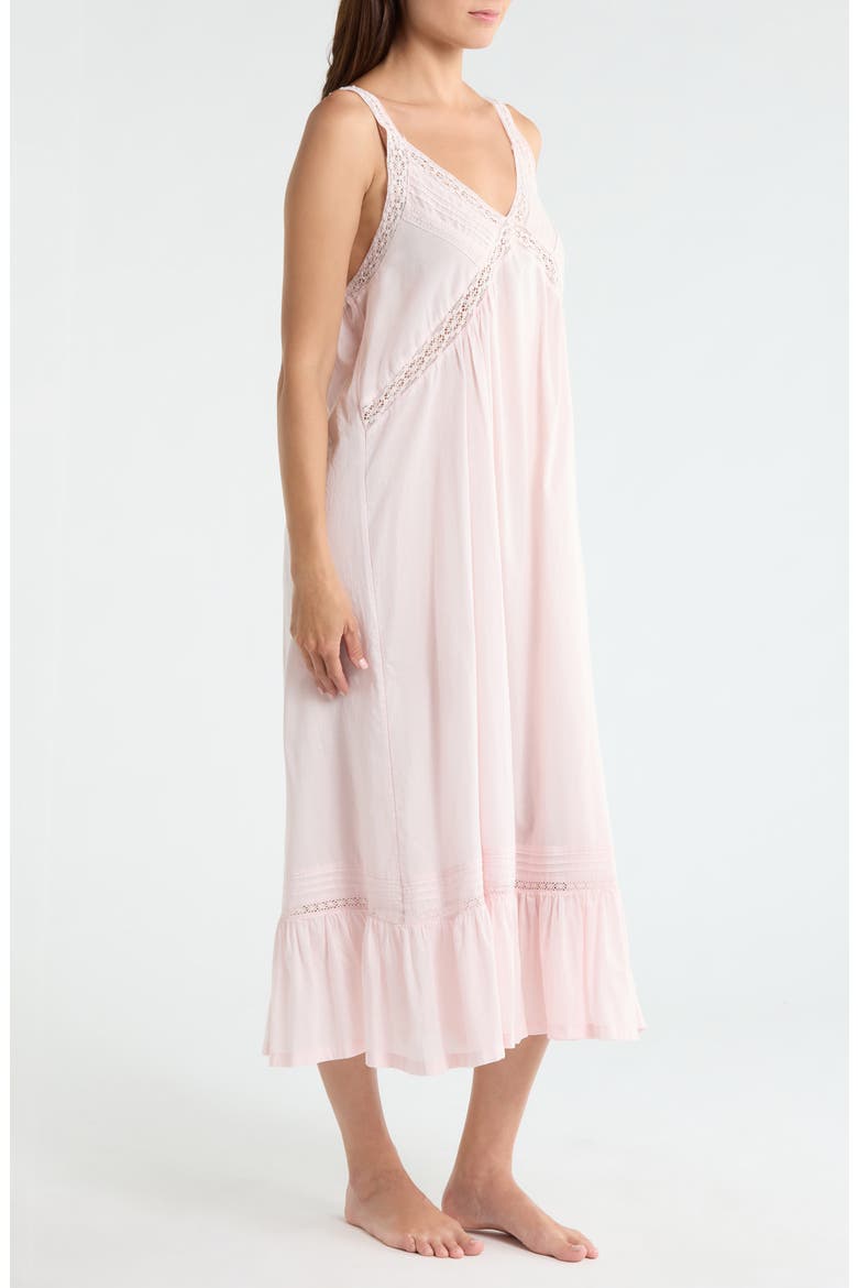 Peached Cotton Lawn Nightgown, Alternate, color, PINK CRYSTAL