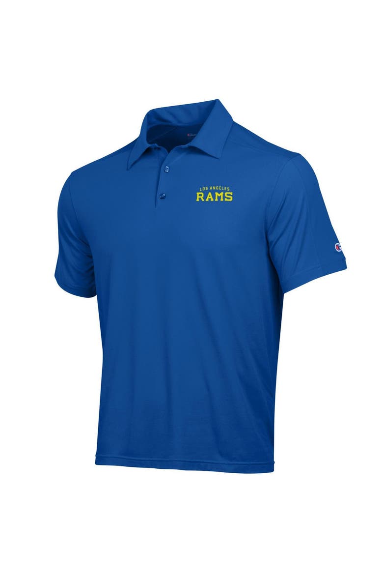 Men's Champion Royal Los Angeles Rams Athletic Polo, Main, color, Royal