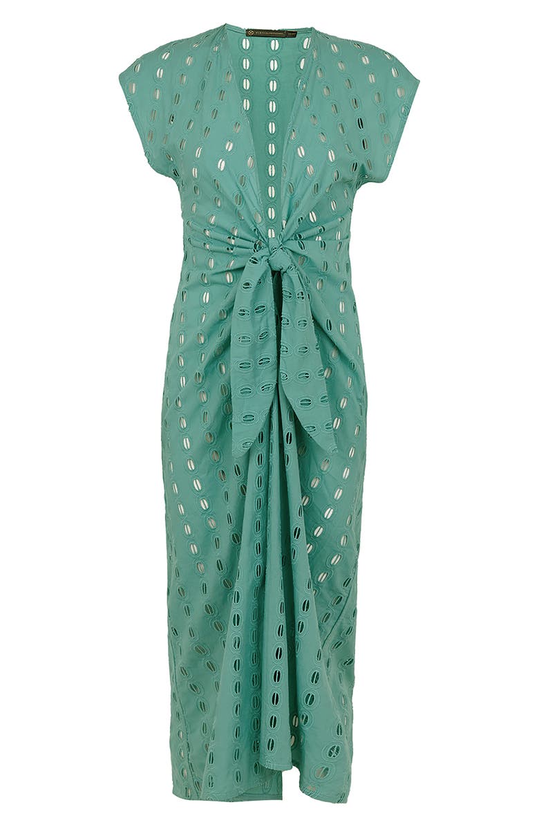 ViX Paula Hermanny Sasha Eyelet Cover-Up Maxi Dress, Alternate, color, 