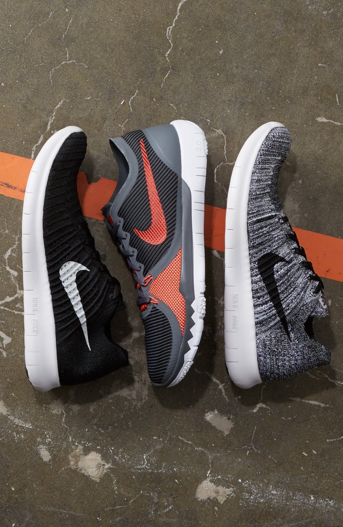 Nike 'Free Run Flyknit' Running Shoe, Alternate, color, 