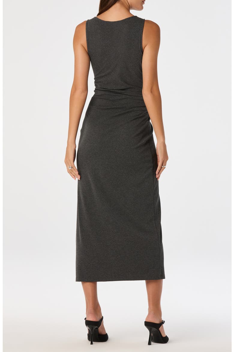 Beckah Sleeveless Midi Dress, Alternate, color, CHARCOAL