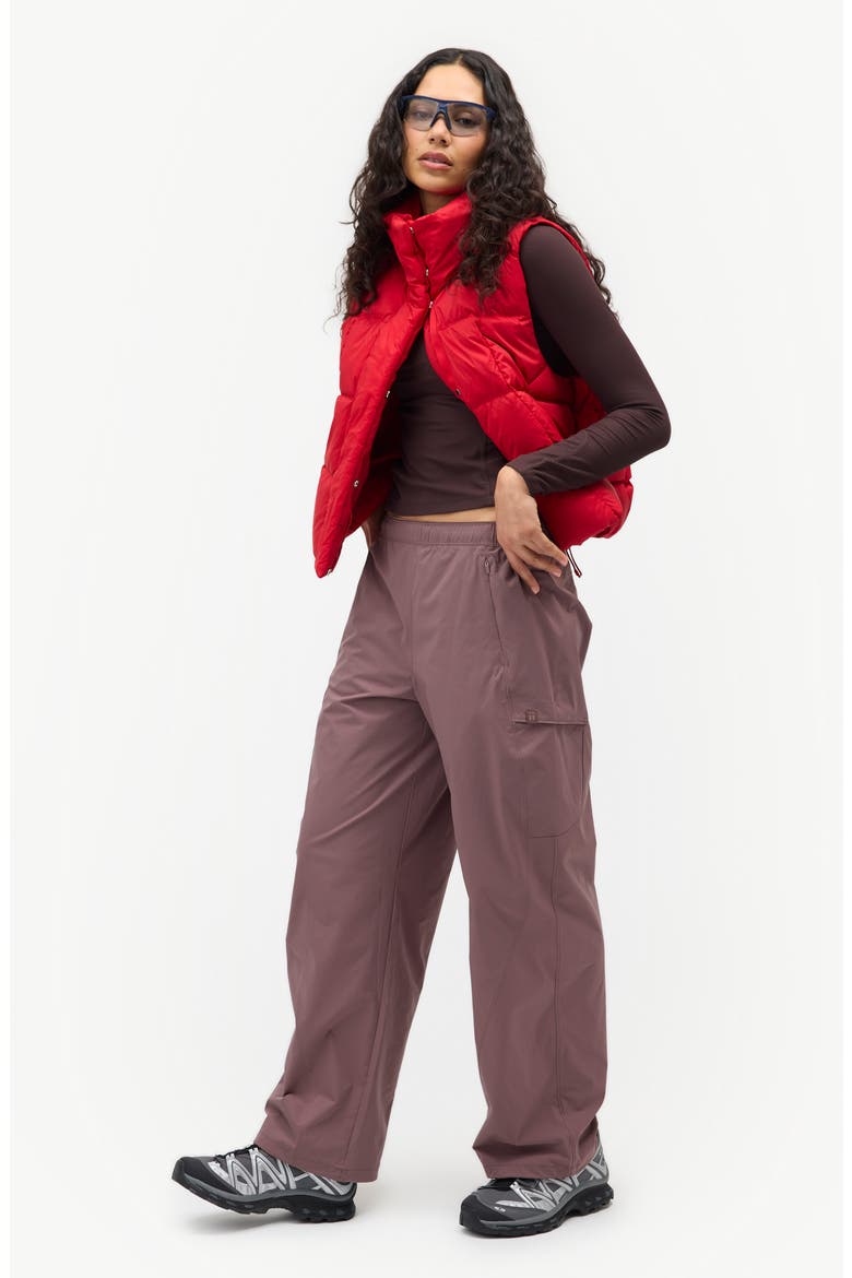 Louise Down Vest, Alternate, color, ROUGE