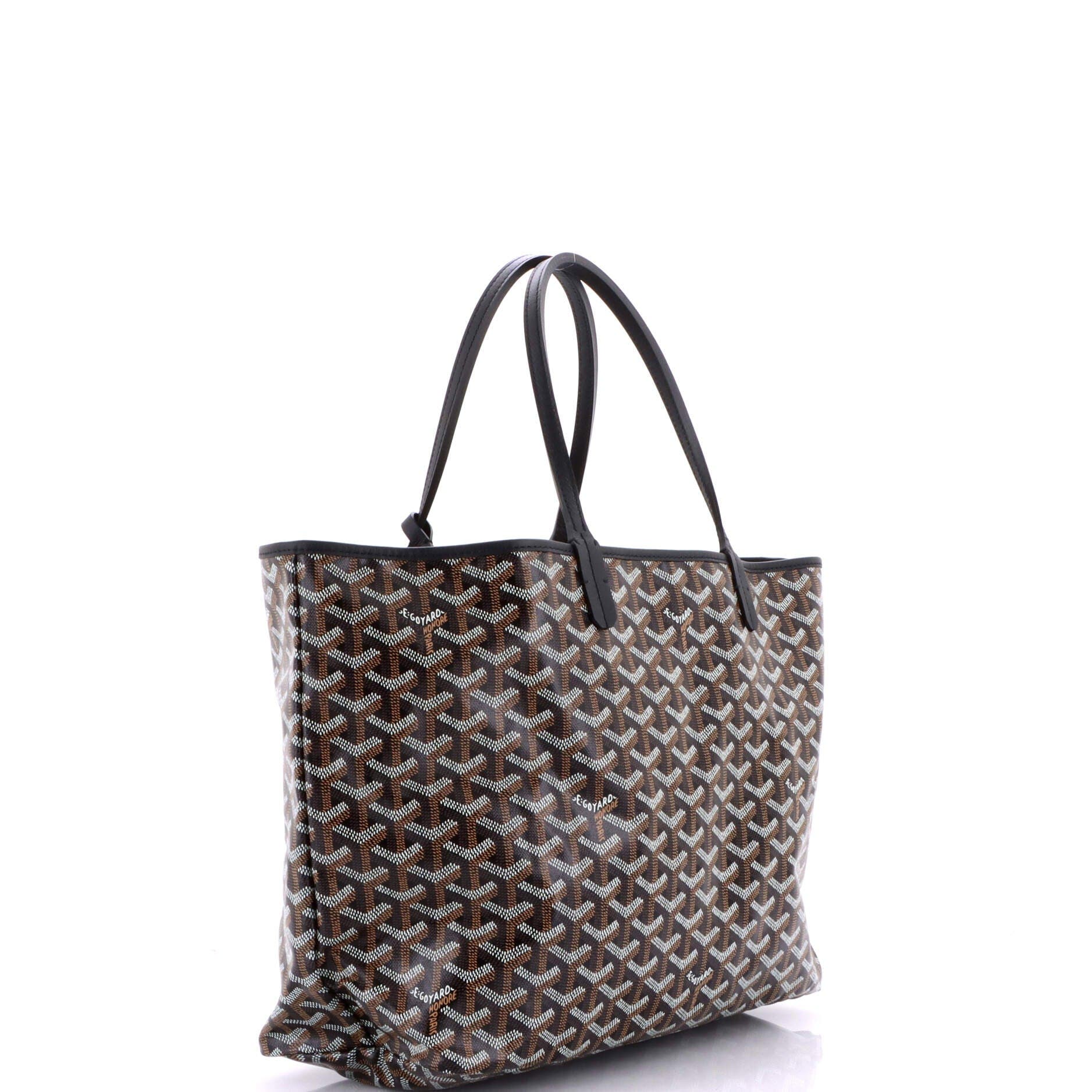Pre-Owned Goyard Saint Louis Tote Coated Canvas PM, Alternate, color, Black