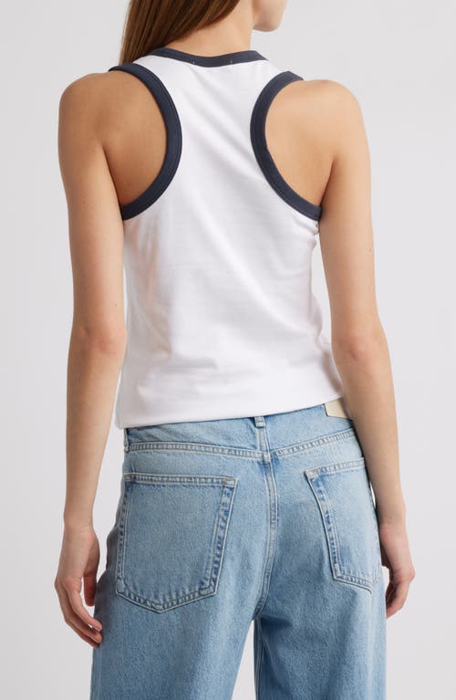 Rag & Bone Mia Racerback Ringer Tank Top In Multi