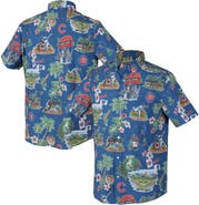 Reyn Spooner Men's Reyn Spooner  Royal Chicago Cubs Scenic Tri-Blend Button-Down Shirt