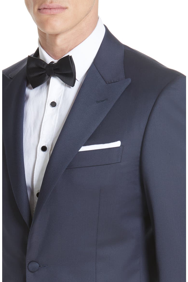 Classic Fit Wool Tuxedo, Alternate, color, NAVY