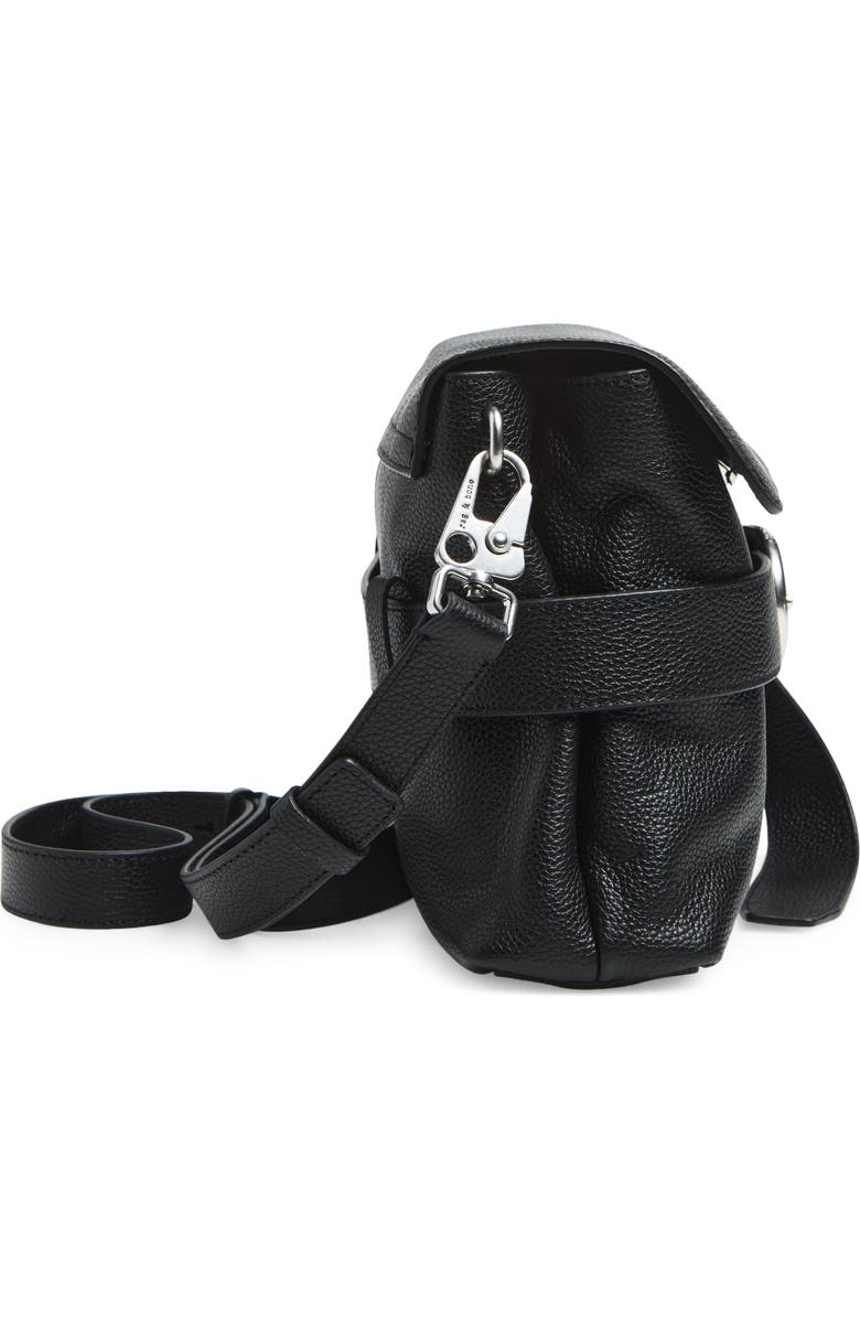 rag & bone Lexington Leather Crossbody Bag, Alternate, color, Black