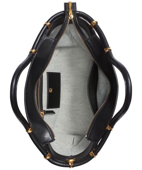 Shop Donna Karan New York Chiffon Satchel In Black/gold