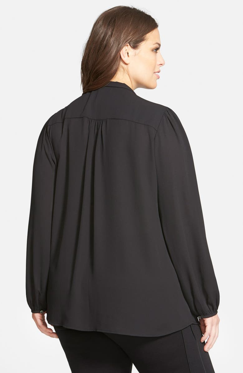 Ro & De Tie Neck Blouse, Alternate, color, 