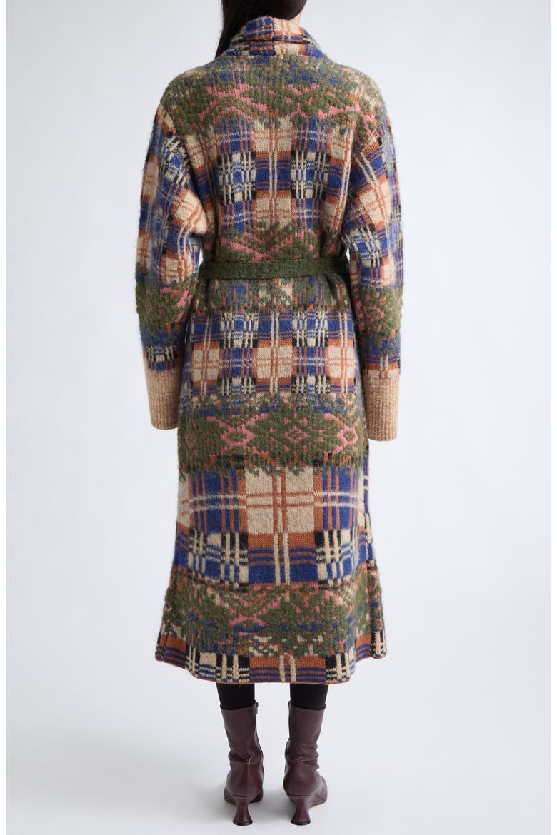 Telos Wool & Alpaca Blend Jacquard Cardigan, Main, color, ECRU