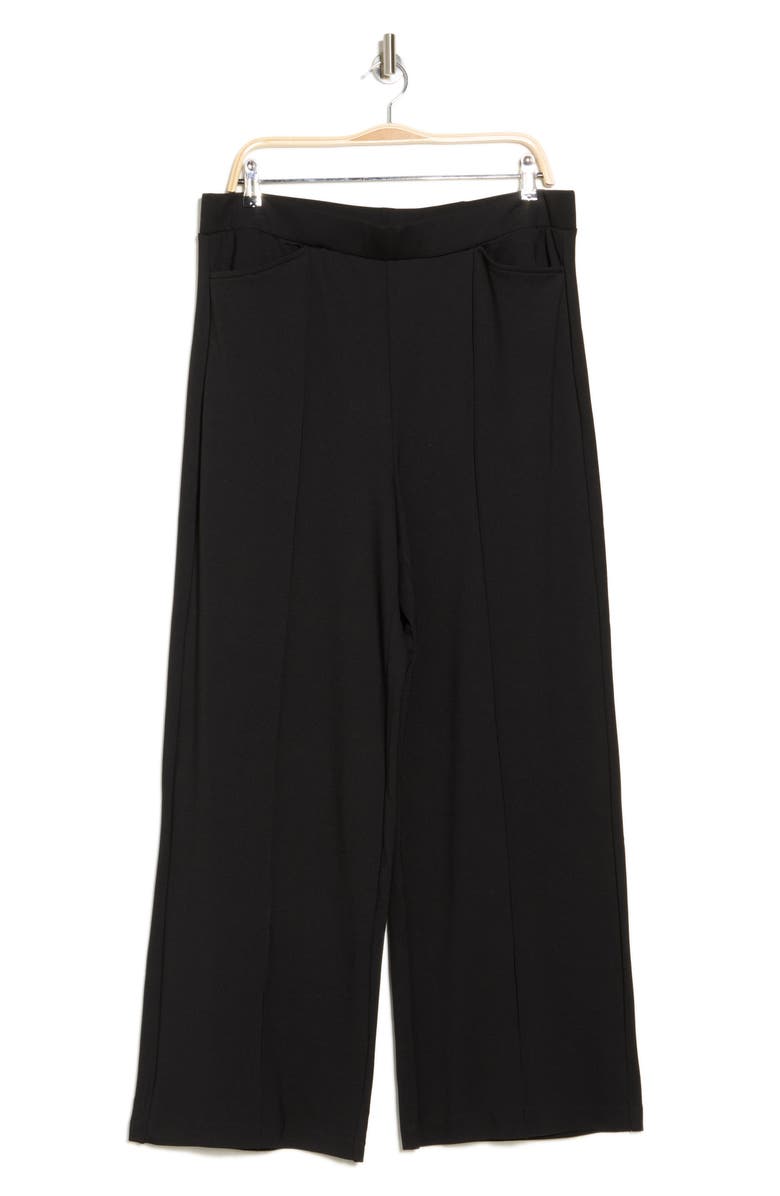Ellen Tracy Wide Leg Ponte Pull-On Pants, Alternate, color, 