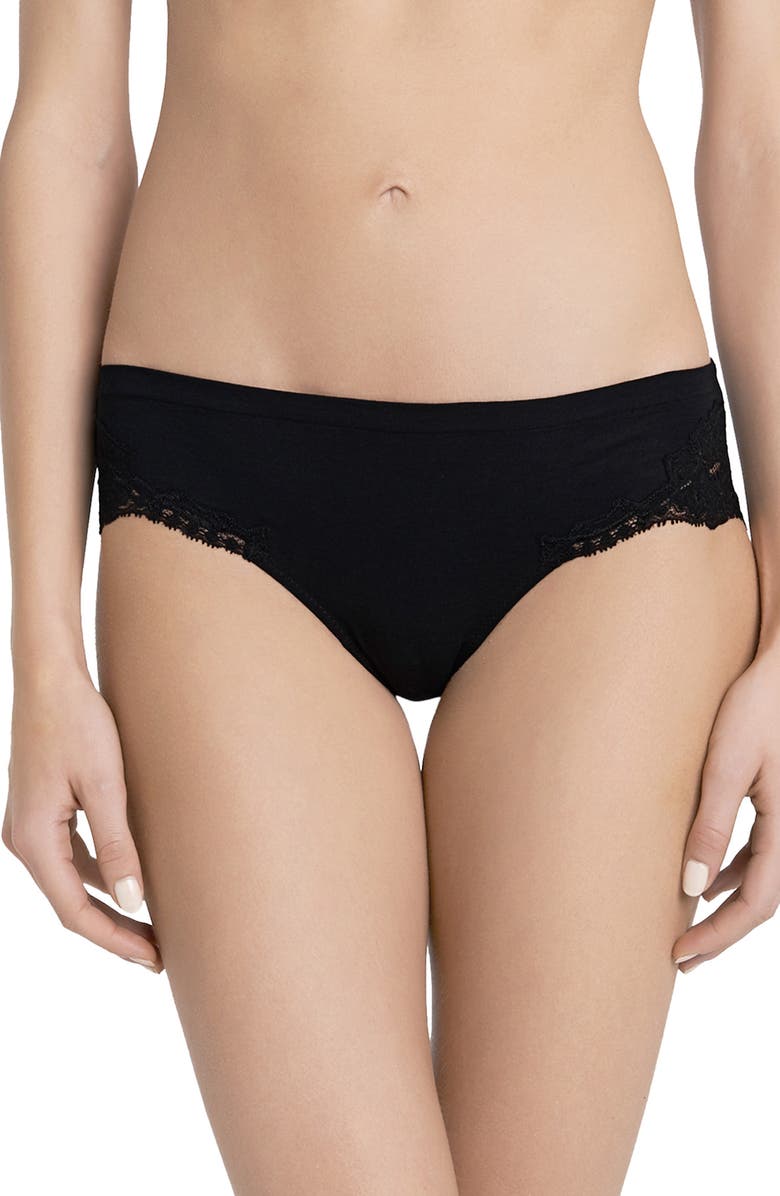 La Perla Donna Lace Trim Bikini, Main, color,