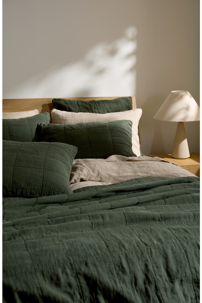Linen Sheet Set, Alternate, color, BONE