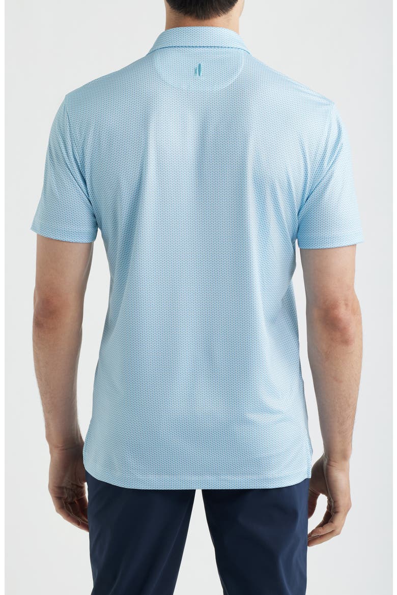 Darts Microprint Performance Jersey Polo, Alternate, color, CABANA BLUE
