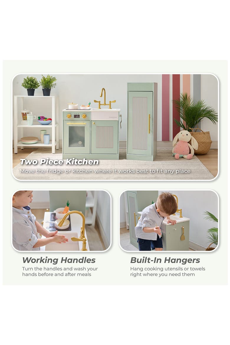 Little Chef Chester Play Kitchen & Accessories, Alternate, color, GREEN