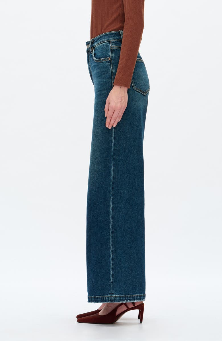 Bayeas Wide Leg Jeans, Alternate, color, Vintage Dark Blue