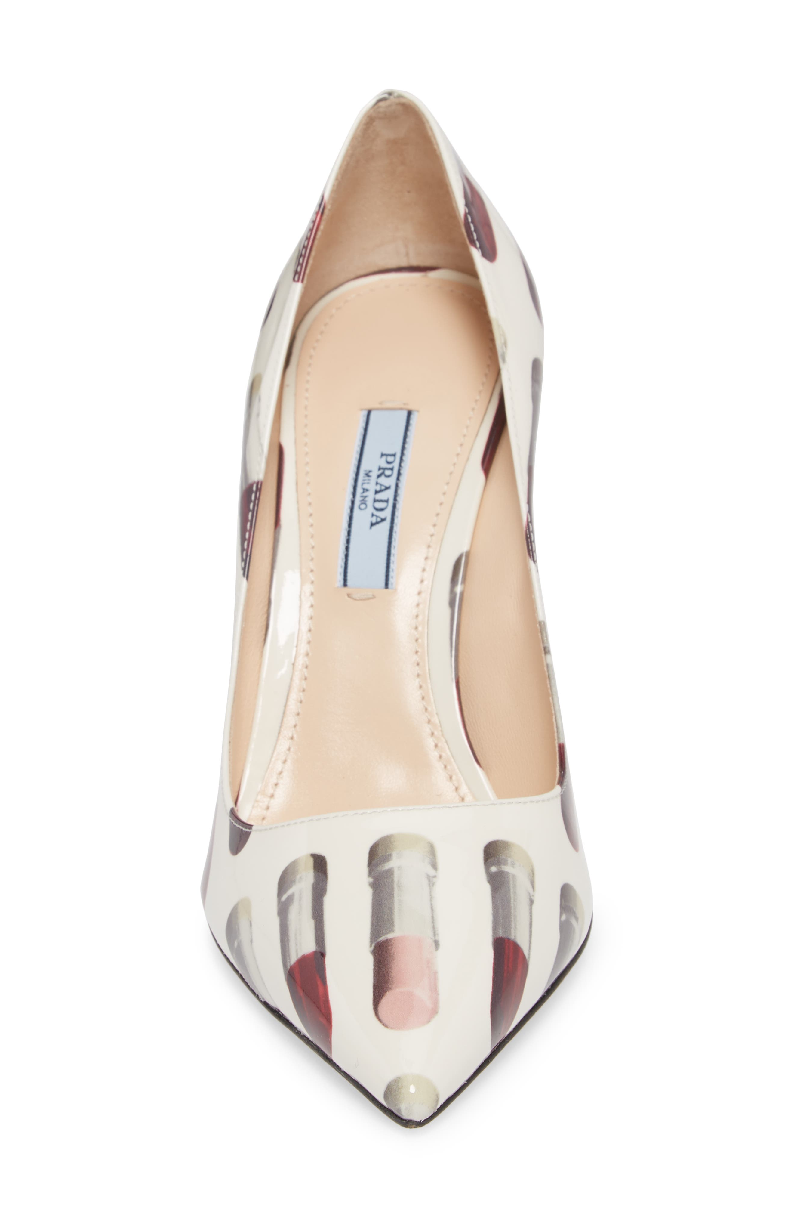 Prada Pointy Toe Lipstick Pump, Alternate, color, 