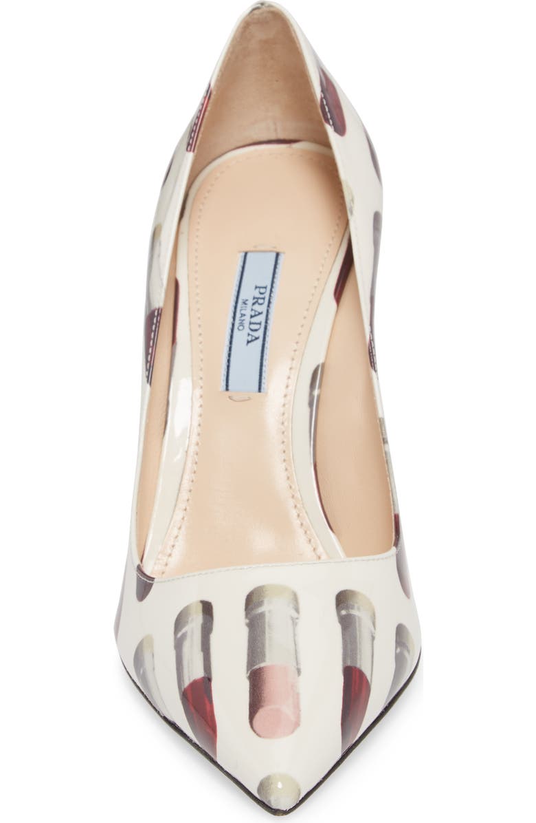 Prada Pointy Toe Lipstick Pump, Alternate, color,