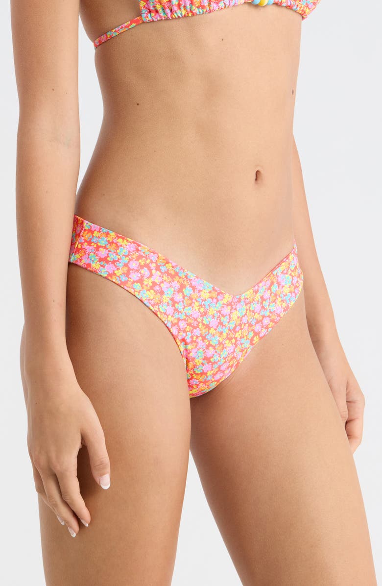 Kulani Kinis V-Cut Bikini Bottoms, Alternate, color, Bubble Pop