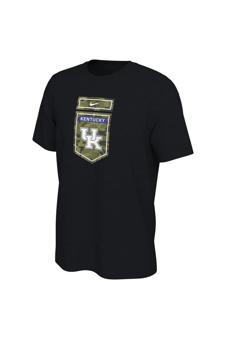 Men's Nike Black Kentucky Wildcats Veterans Camo T-Shirt, Alternate, color, Black