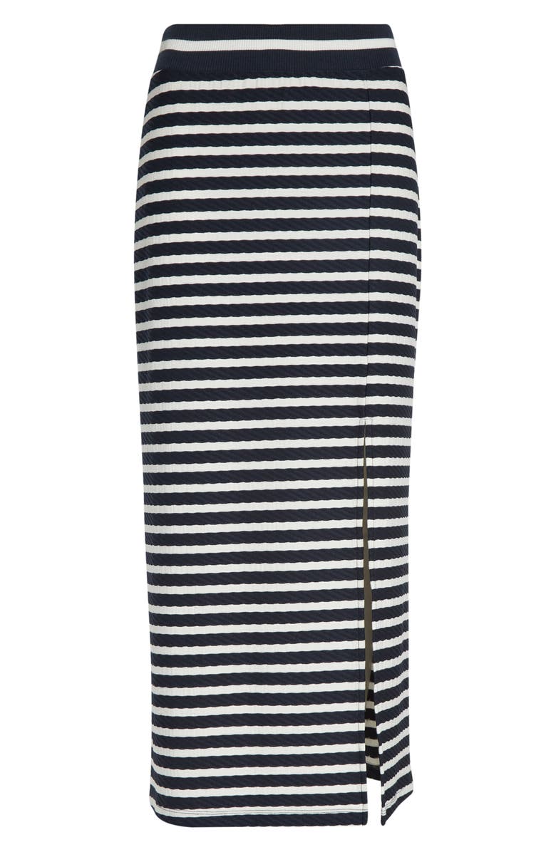 Ramy Brook Stripe Maxi Skirt, Alternate, color, Navy Stripe