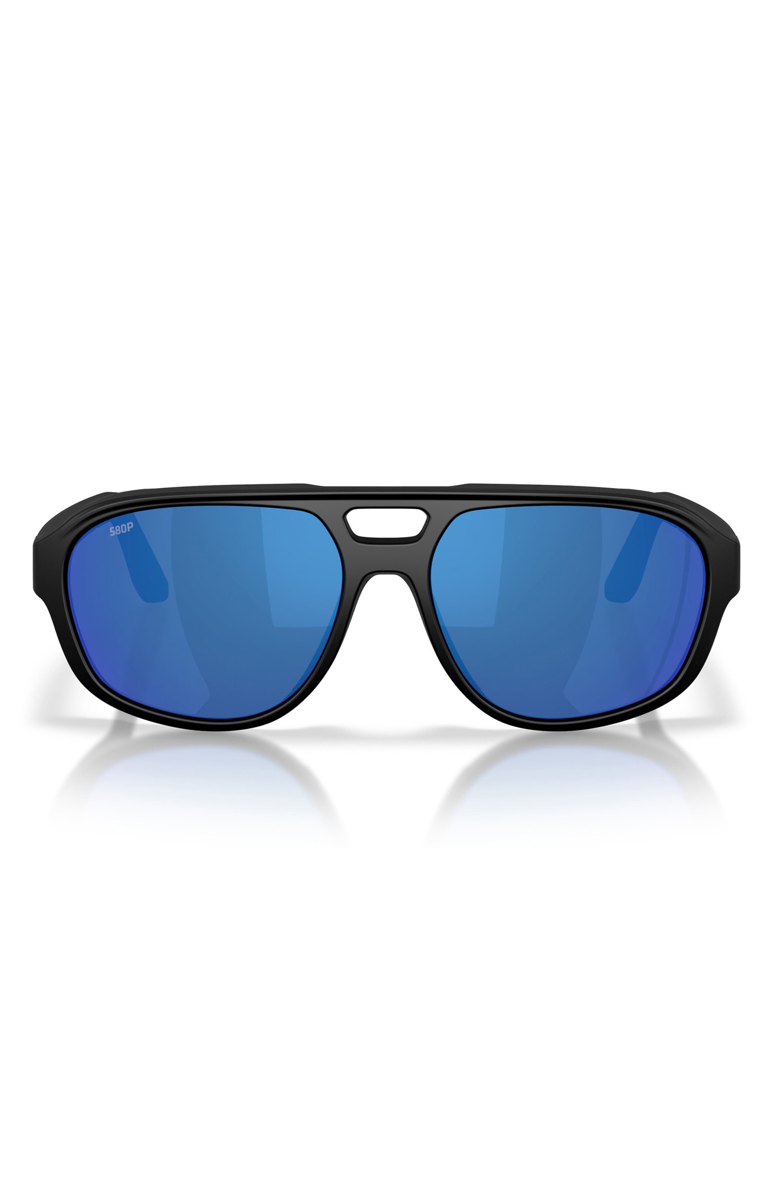 MATTE BLACK / BLUE MIRROR