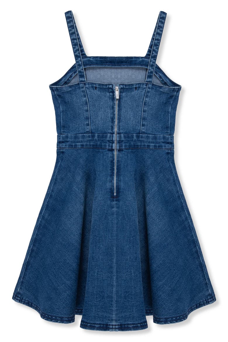 Kids' Studded Denim Dress, Alternate, color, DENIM