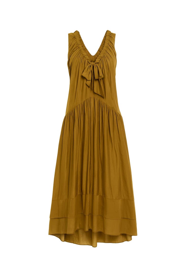 Lilou Sleeveless Dress, Alternate, color, Leaf Green