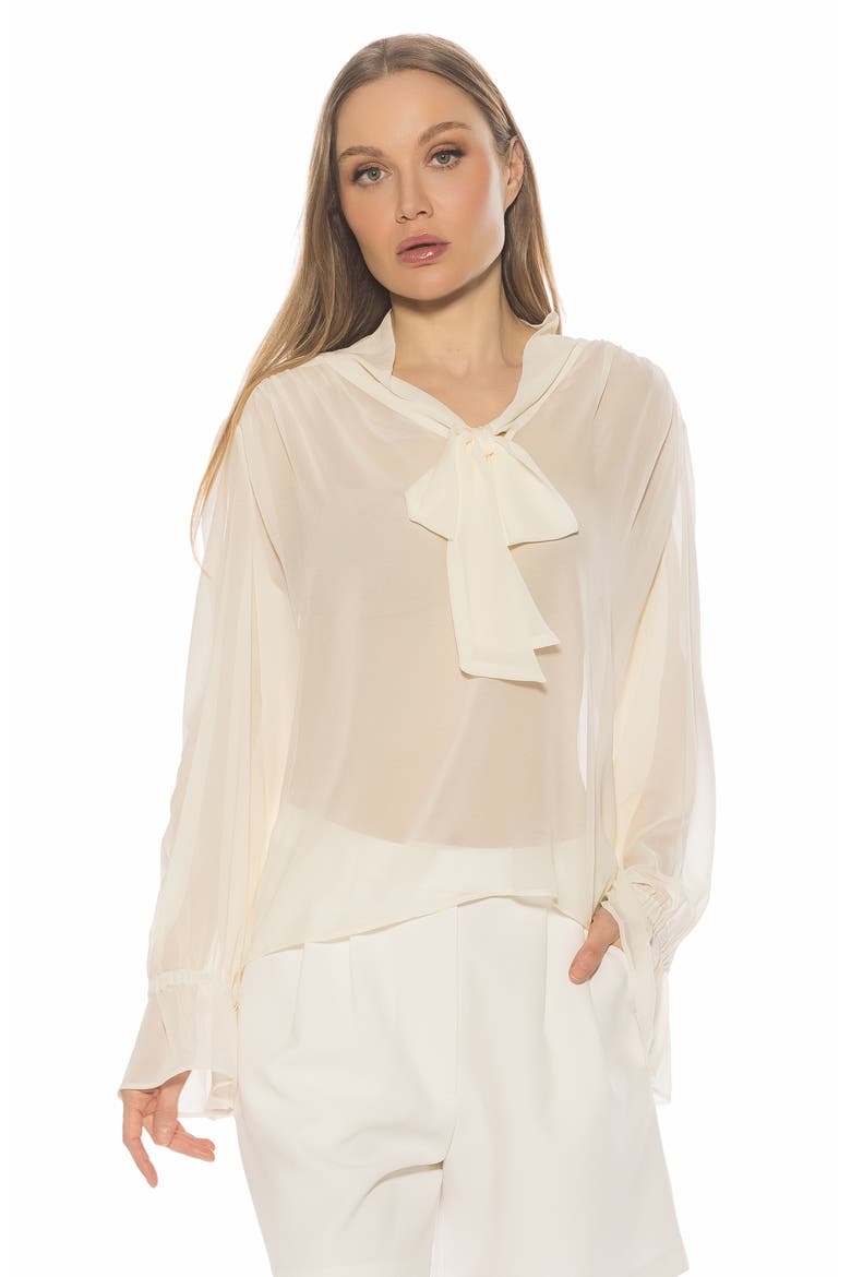 Bow Shirt, Alternate, color, IVORY