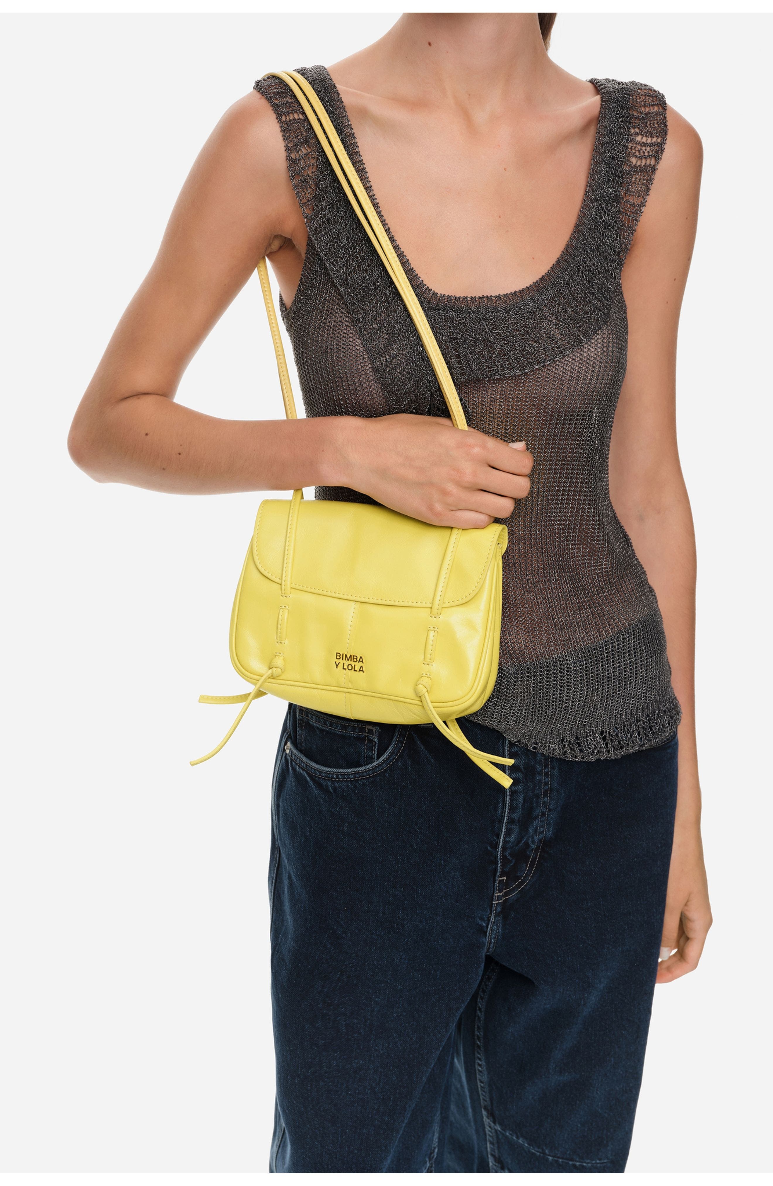 Mini Leather Flap Lolita Bag, Alternate, color, YELLOW