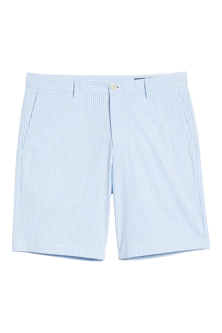 Stretch Seersucker Shorts, Alternate, color, OCEAN BREEZE