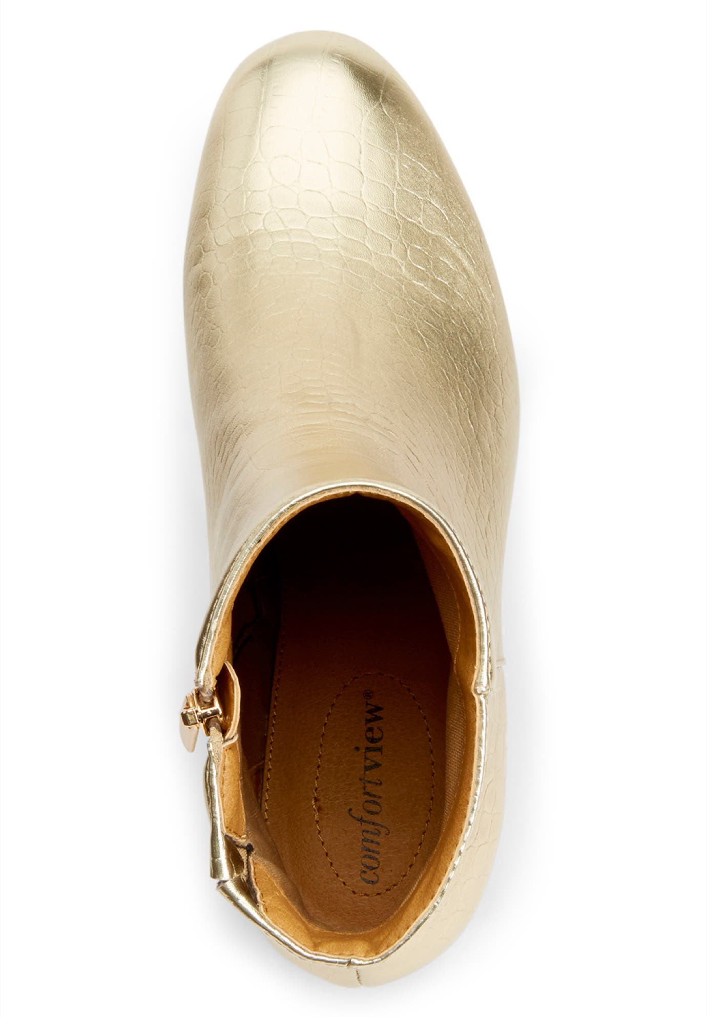 Comfortview The Sidney Bootie, Alternate, color, Black Patent