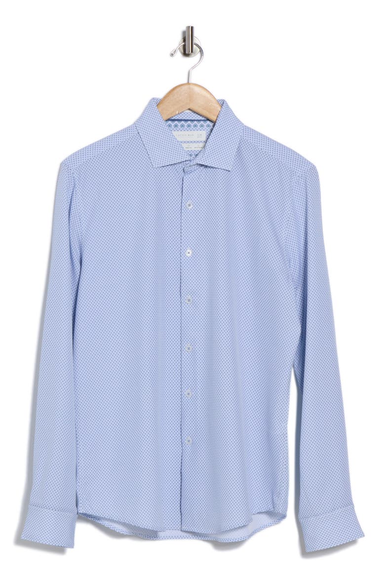 Circles Button-Up Shirt, Alternate, color, BLUE/ WHITE
