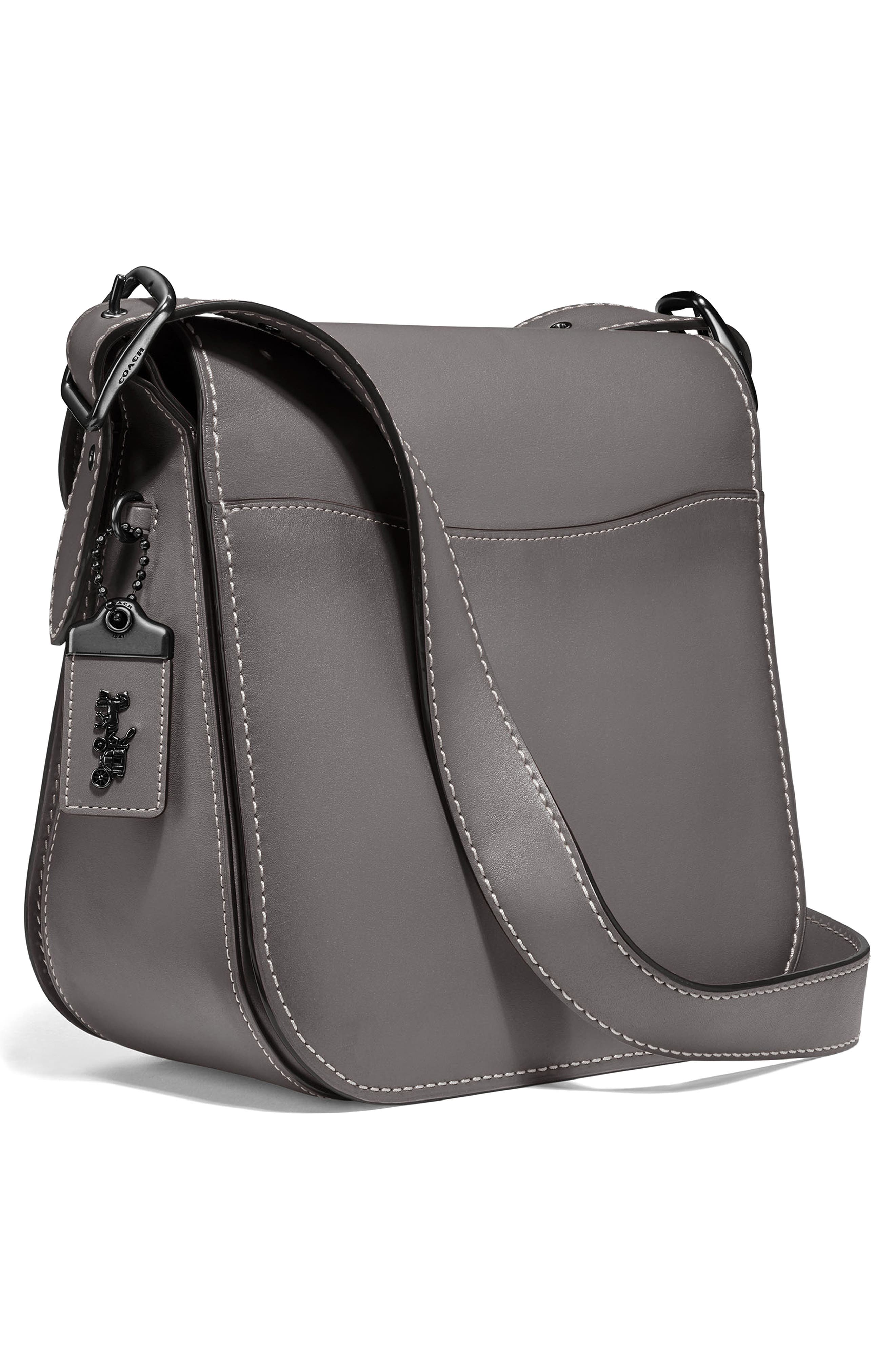 COACH Courier Leather Convertible Bag, Alternate, color, 