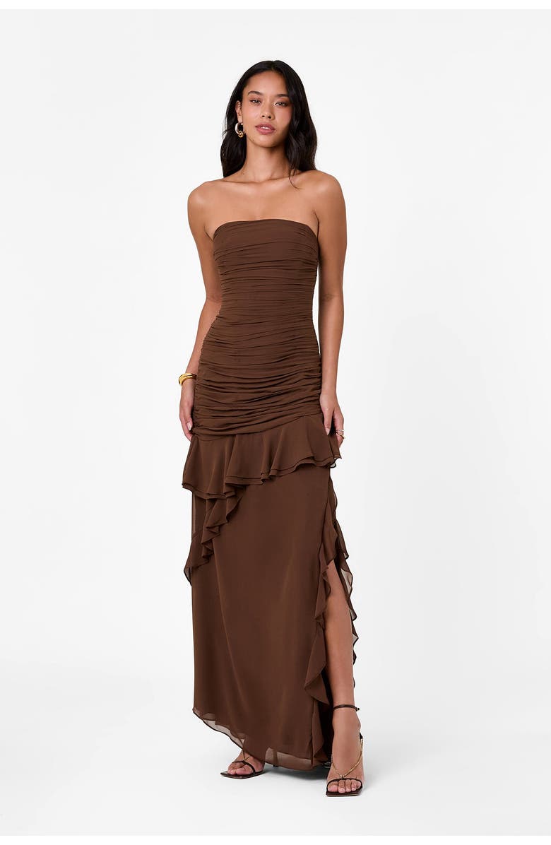 NICHOLAS Viola Dress, Alternate, color, Mocha