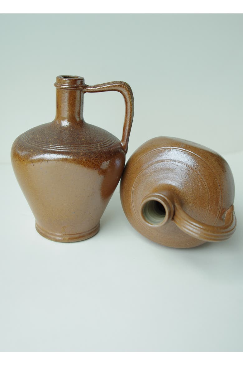 Vintage French Stoneware Bottle 0.5 L, Alternate, color, Stone