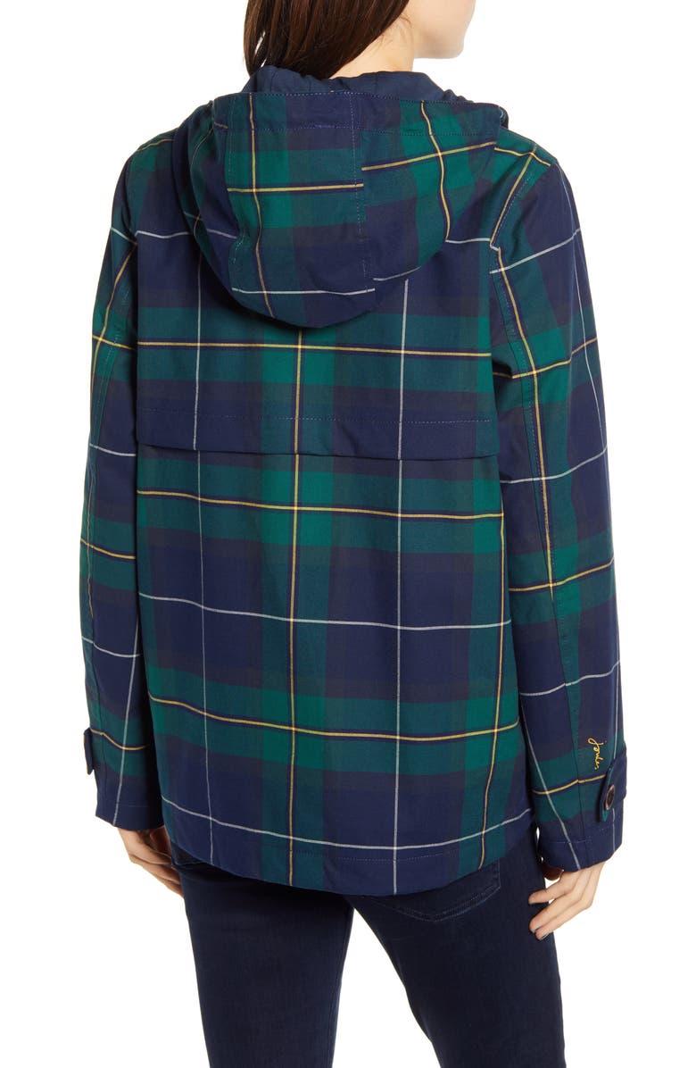 Joules Right as Rain Print Waterproof Hooded Jacket, Alternate, color,