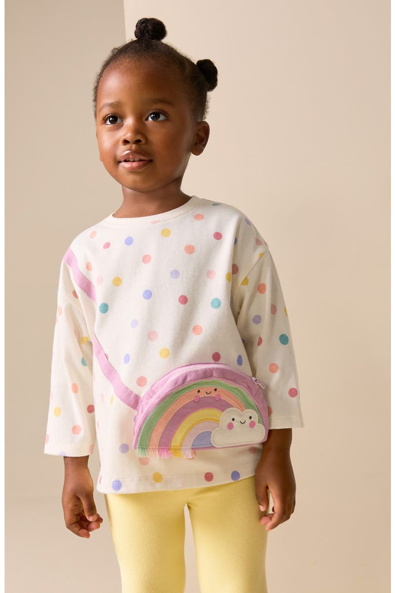 Kids' Rainbow Bag Cotton T-Shirt, Alternate, color, NEUTRAL