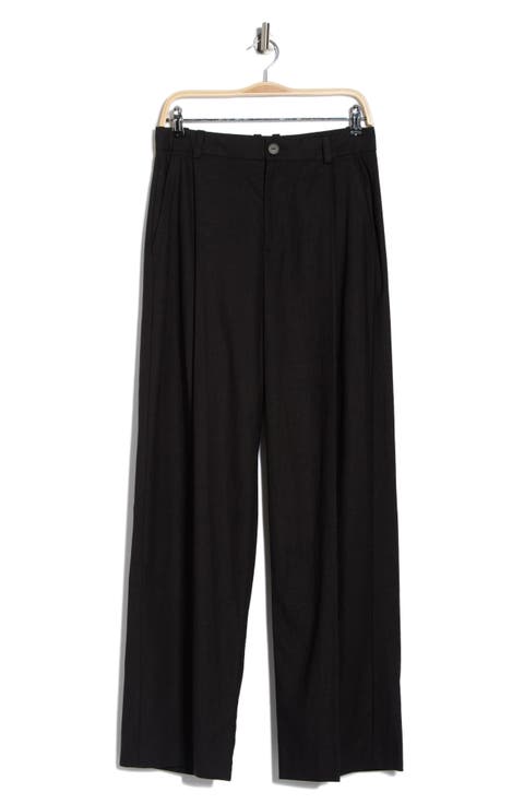 High Waist Tailored Wide Leg Pants
