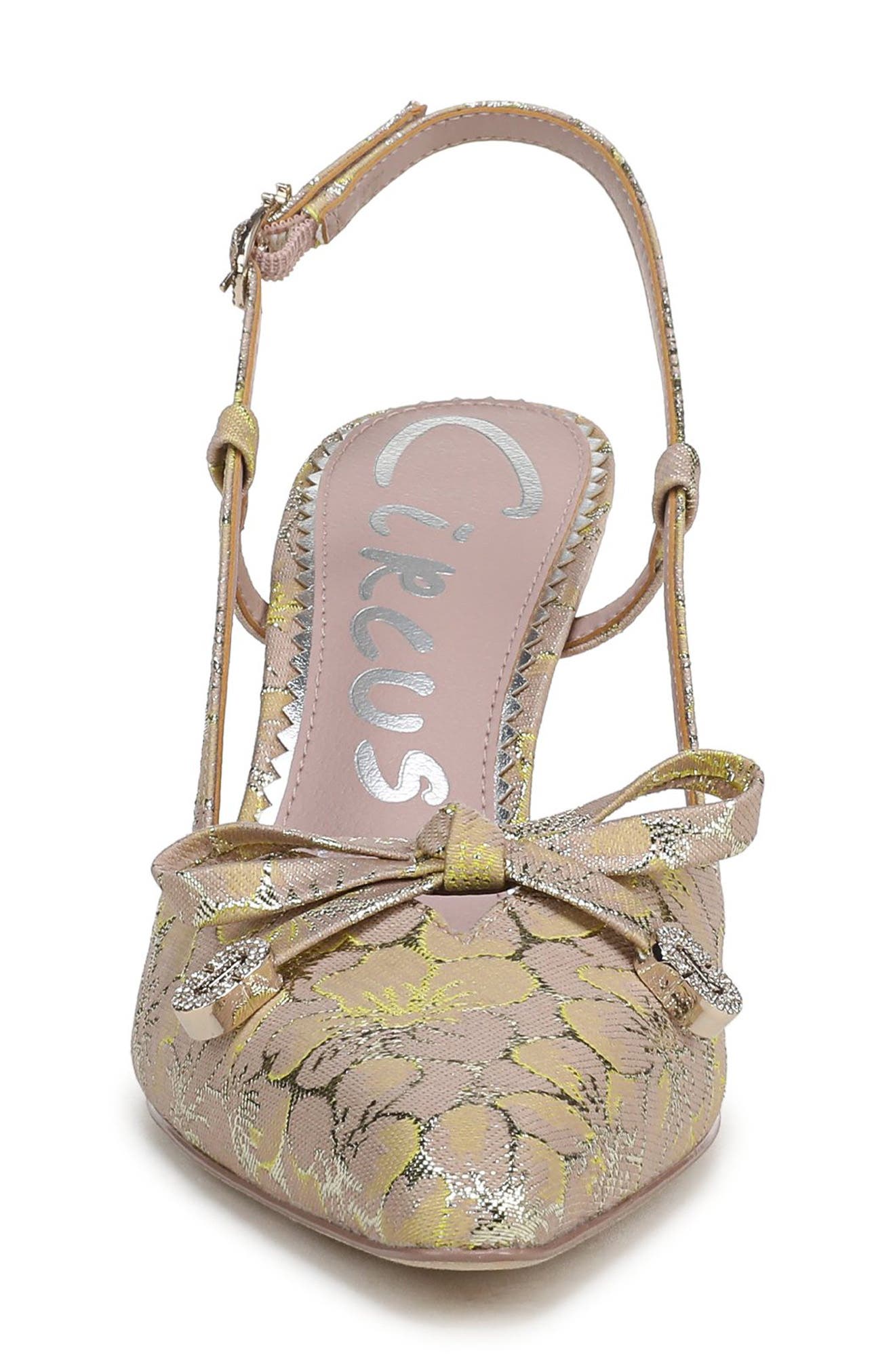Monica Pointed Toe Slingback Pump, Alternate, color, BALLET BLUSH MULTI