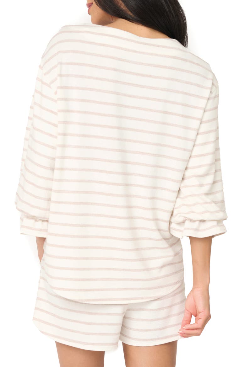 Tatum Boat Neck Top, Alternate, color, OATMEAL STRIPE