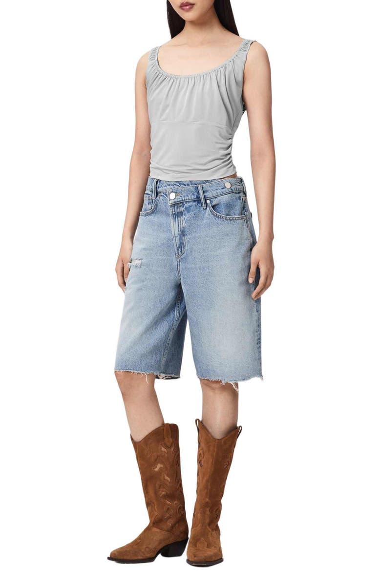 AllSaints Celena Crop Tank, Alternate, color, Quarry Blue