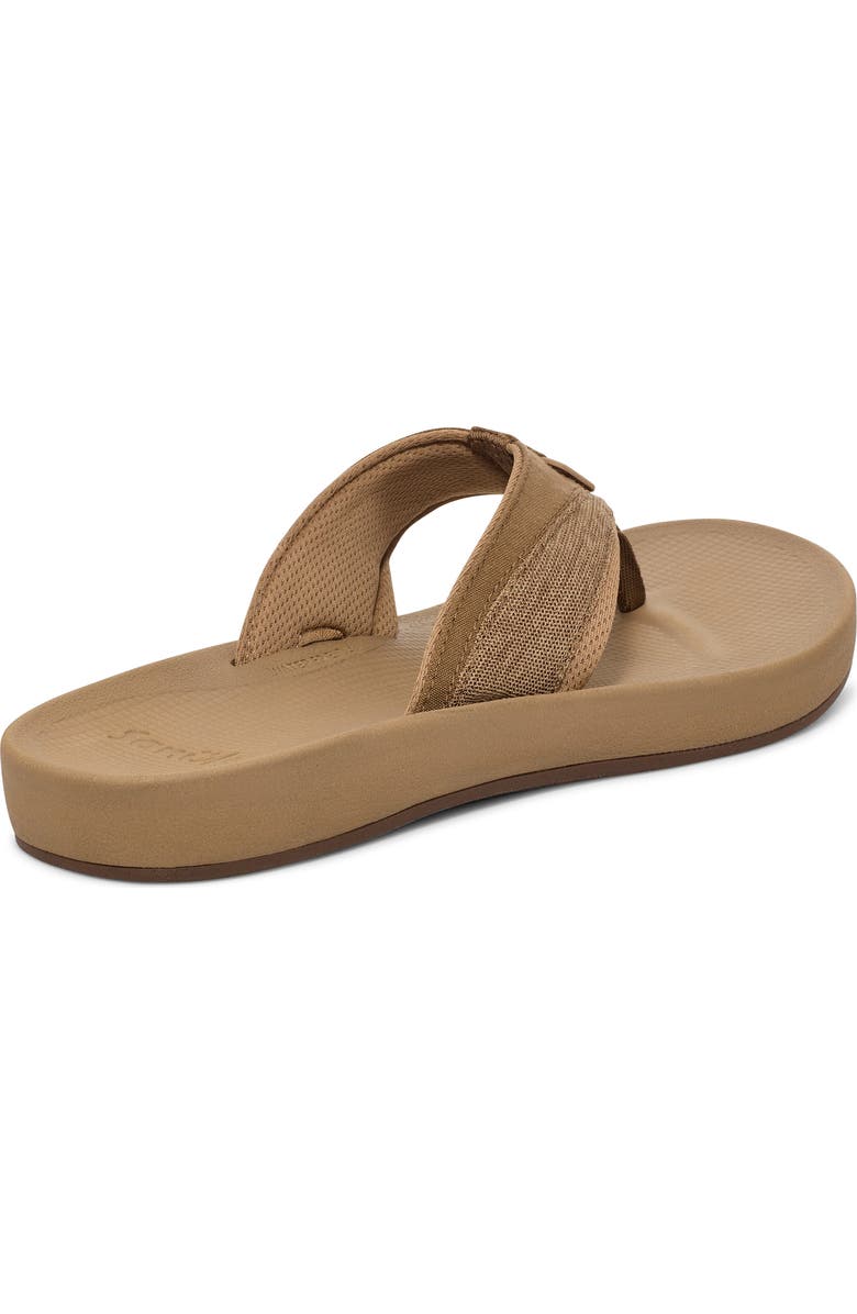 Sanuk Cosmic Seas Water Friendly Flip Flop, Alternate, color, Tan