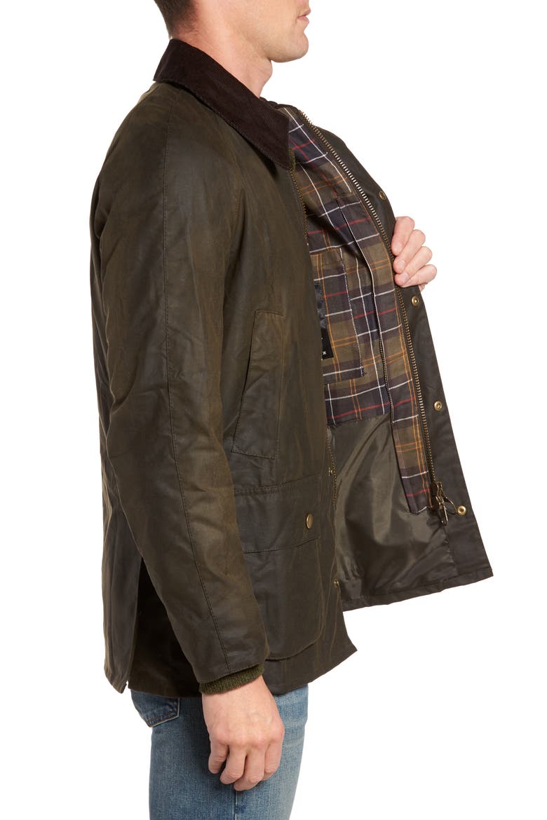 Ashby Waxed Cotton Jacket, Alternate, color, OLIVE